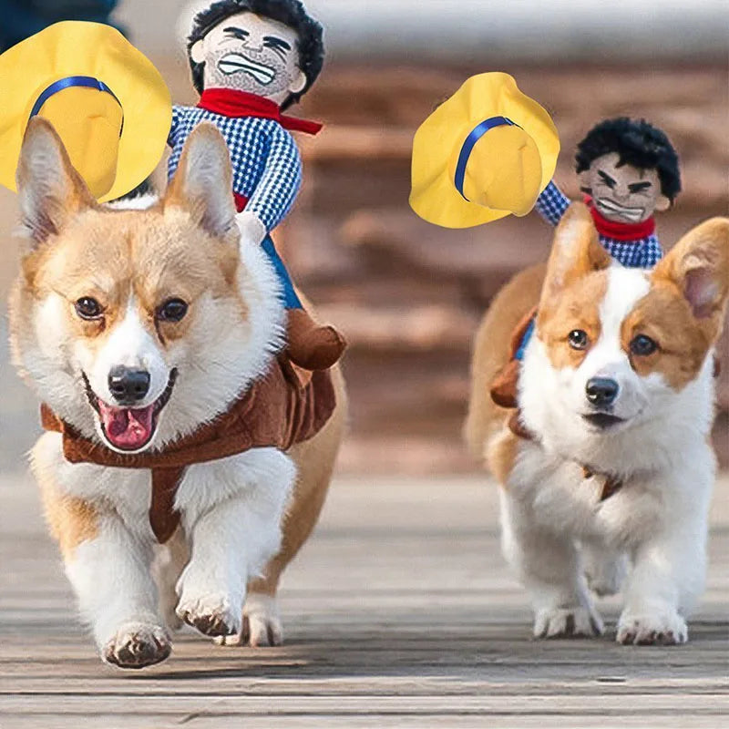 Cowboy-On-Dog Costume