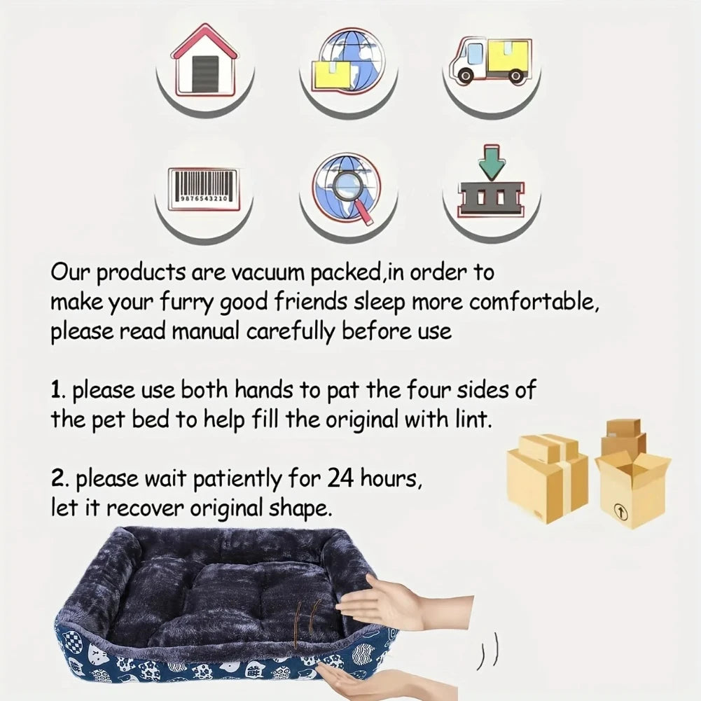 Pattern Pet Beds (5 sizes, 3 designs)