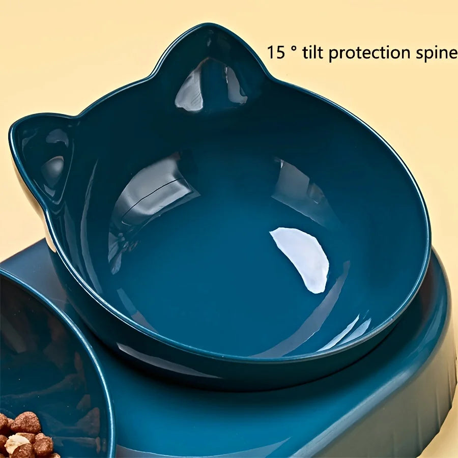 3-in-1 Cat Bowl With Automatic Water Dispenser