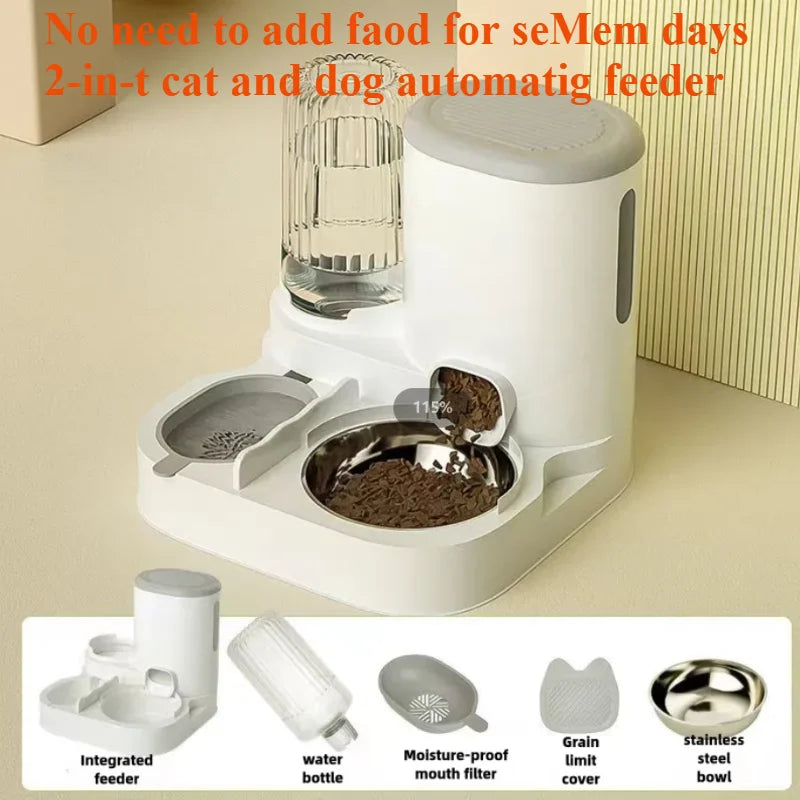 Automatic Pet Food and Water Dispenser